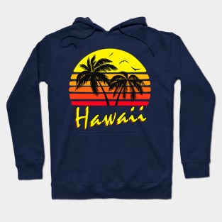 Hawaii Retro Sunset Hoodie